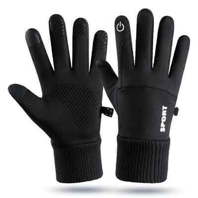 Windproof Winter Warm Men's Full Finger Gloves Touch Screen Cold Weather Gloves
