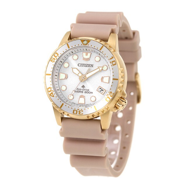 Pre-owned Citizen Promaster Eo2023-00a Marine Eco-drive Solar Diver 200ｍ Women's Watch
