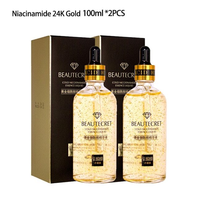 Professional title: "Korean Skin Care Product: 24K Gold Niacinamide Face Serum w