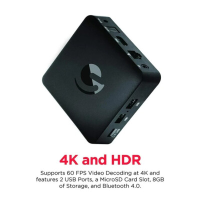Ematic AGT418 4K Ultra HD Android Cable TV Box (Black) - New