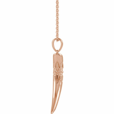 JADiamonds Tusk 16-18" Necklace In 14K Rose Gold