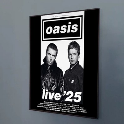 Oasis will tour the UK & Ireland in summer 2025 Poster