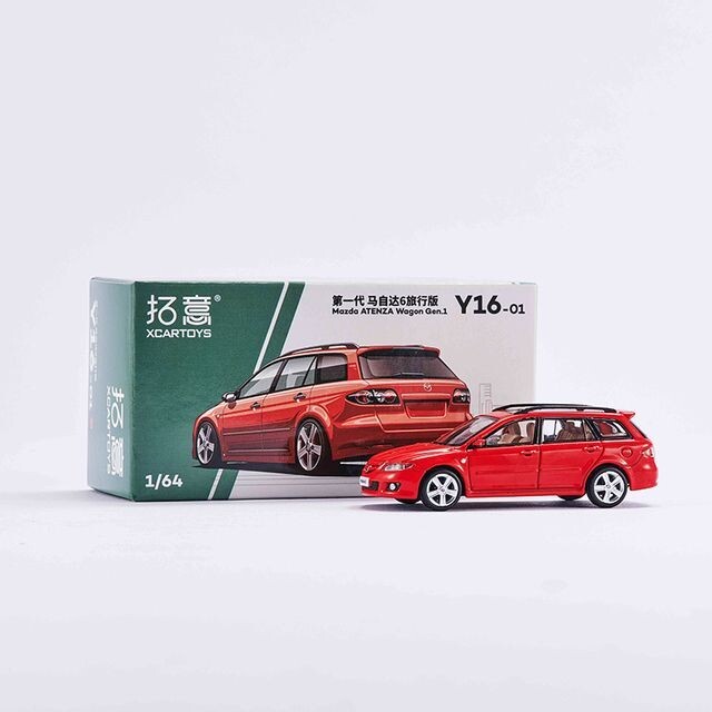 Model Car 1/64 Mazda 6 Atenza Wagon JDM Cars Alloy Diecast