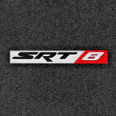 LLOYD Velourtex EBONY FRONT FLOOR MATS SRT8 logos 2011 to