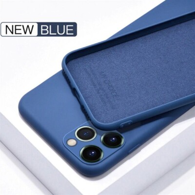 For iPhone 15 14 13 12 11 Pro Max XS XR X 8 7 SE Silicone Case Camera Lens Cover