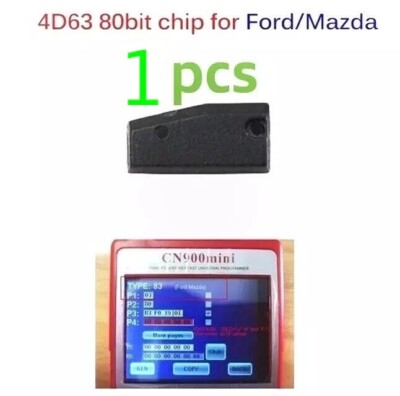 4D63 80Bit ID83 Car Key Carbon Chip Transponder Chip for Mazda & Ford 1pcs USA