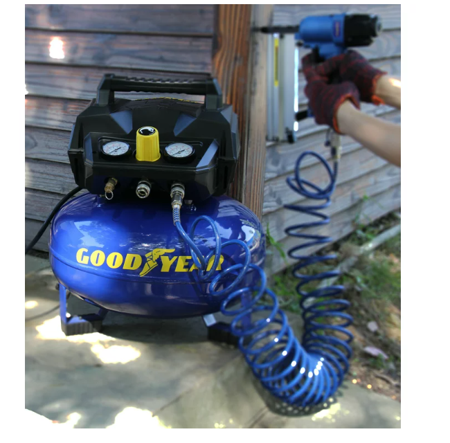 GOODYEAR 6 Gallon 175 Max Psi Portable Pancake Air Compressor, 3.0SCFM at 90 Psi