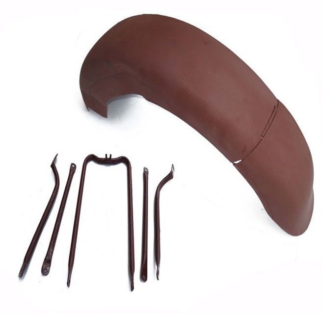 Rear Mudguard With Fitting Stays Bare Metal For Norton ES2 1952 Model 