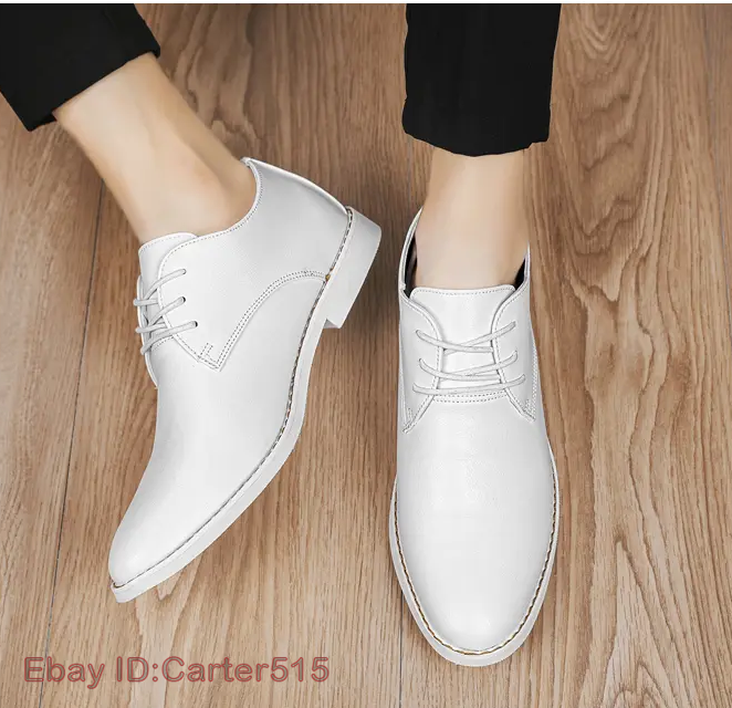 Cheap mens white dress best sale shoes