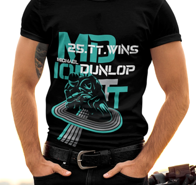 Michael Dunlop Motorcycle Road Racing Champion 25 TT Wins T Shirt