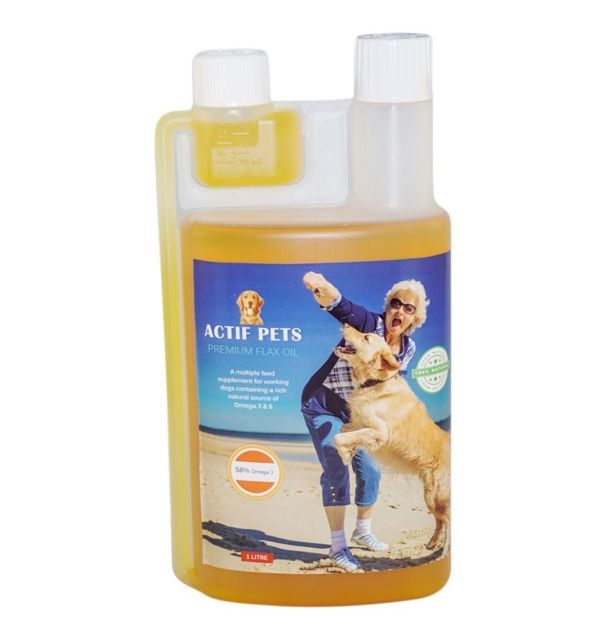 Flax Oil for DogsRich in Omega 3, 6 and 9 for Dry, Flaky,Itchy Skin