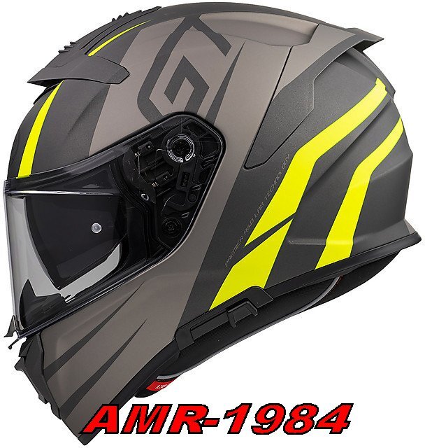 CASCO HELMET  PREMIER  DEVIL GTY  INTEGRALE  FIBRA  NERO GIALLO FLUO OPACO