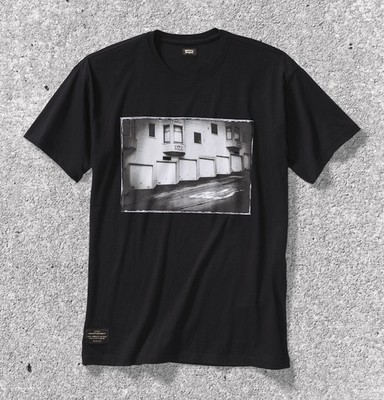 

Футболка Levis x Thrasher, черная, из органического хлопка, стандартная посадка для коньков Сан-Франциско, НОВИНКА, Черный