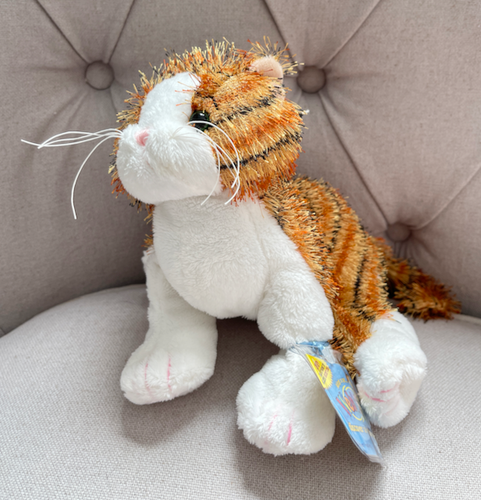 NWT Webkinz Ganz Striped Alley Cat Plush Stuffed Animal HM04