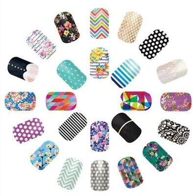 50 Assorted Jamberry Nail Wraps ~ does 100 nails ~ Sample Grab Bag