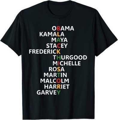 Black History Month Leaders Celebrate Black Heritage Culture Iconic T Shirt
