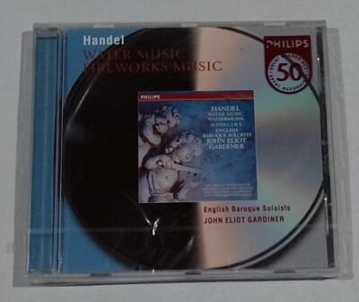 HANDEL Water & Fireworks Music J E GARDINER Philips CD  FACTORY SEALED