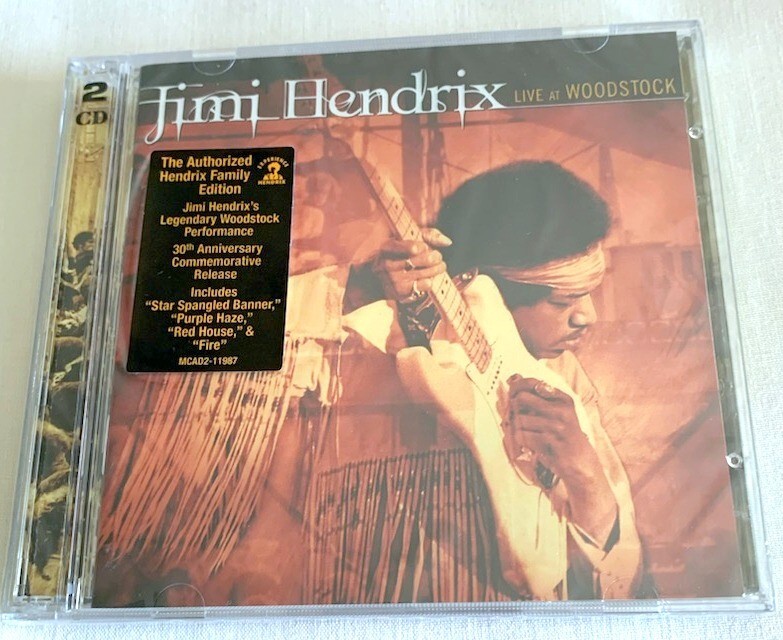 jimi hendrix at woodstock (RARE!!2CD送料込) JIMI HENDRIX-LIVE AT WOODSTOCK-2CD FACTORY SEALED-1999 30TH