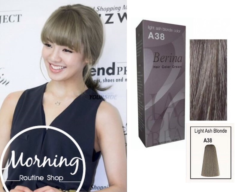 Berina A38 Light Ash Blonde Color Permanent Hair Color Cream