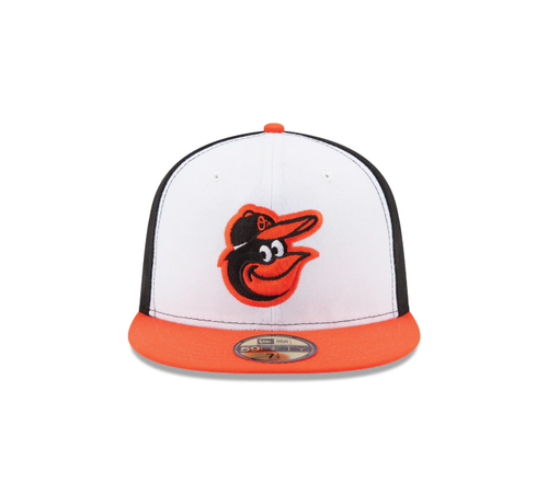 Бейсболка New Era 59Fifty Orange/White MLB Baltimore Orioles On Field Game