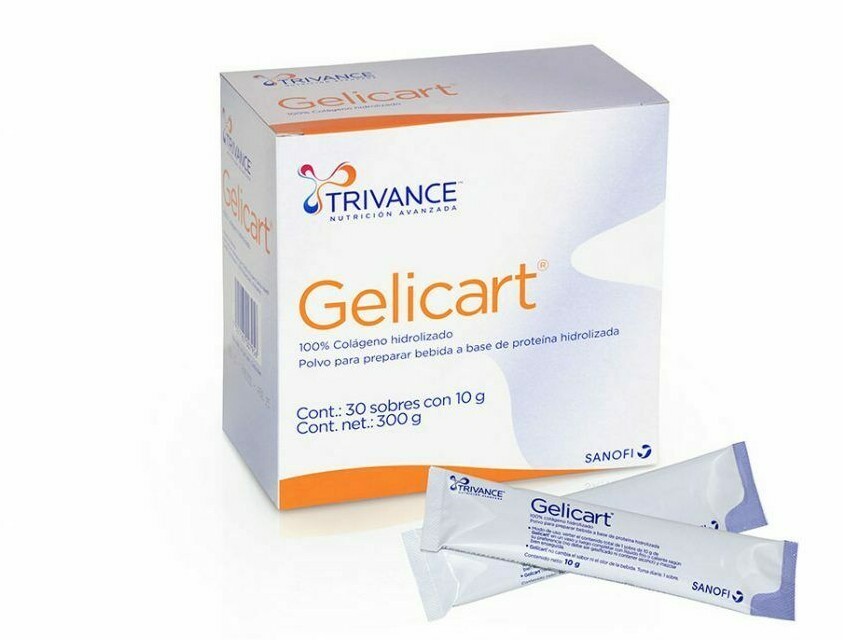 2  Box Gelicart Trivance Hydrolyzed Collagen Nutritional 30 Envelopes/10g