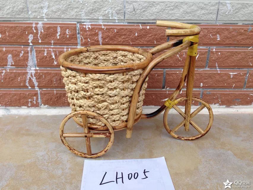 Planter Basket Gift Basket Bike Arts Crafts Bamboo Basket Bamboo Planter