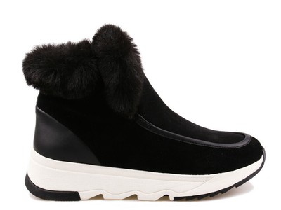 GEOX RESPIRA DAMEN STIEFEL GEOX RESPIRA FALENA ABX ANKLE BOOT BLACK D04HXB-02285-C9999