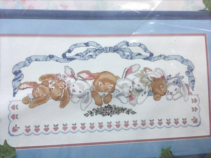 Candamar Designs Counted Cross Stitch kit 60460 BUNNY BABIES