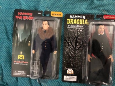 Both Mego Hammer - Van Helsing & Dracula Figures Peter Cushing & Christopher Lee