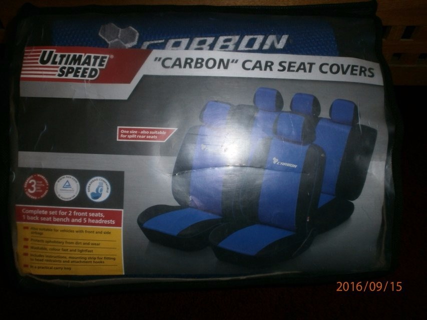 Brand New Ultimate Speed CARBON Car Seat Cover Set. in Thetford
