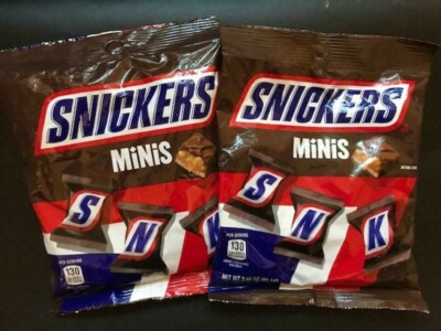 SNICKERS  Mini's Candy Bars {LOT OF 2 BAGS} 