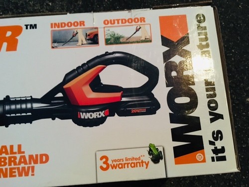 WorxAIR 20V MaxLithium CORDLESS Multi-Purpose Leaf Blower