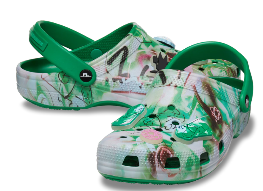 Futura Laboratories x Crocs Classic Clog - Green Ivy | eBay