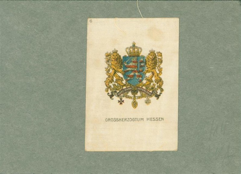 13815639 - Grossherzogtum Hessen Sulima Seidenbild Wappen Der Deutschen