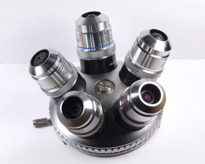 Zeiss Epiplan HD 4, 8, 16, 40 and 80x Metallurgical Microscope Objective Set