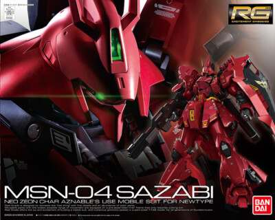 ど*し様 RG MSN-04 SAZABI 1/144 プラモデル Bandai Gunpla Real Grade RG 1/144 MSN-04 Sazabi | eBay