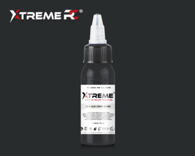 EU REACH Compliant OPAQUE GRAY DARK by Xtreme Ink Premium Tattoo Color Pigment