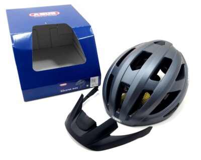 Abus Macator Road Mips Road Bicycle Helmet, Medium, 52-58cm, Titan Gray,MSRP $83