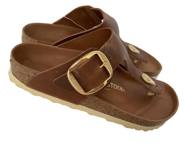 BIRKENSTOCK BIRKENSTOCK GIZEH BIG BUCKLE 1018745 COGNAC LEDER NORMALE WEITE