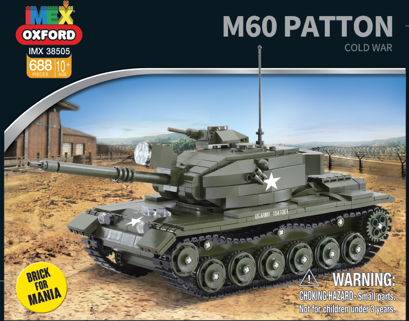 IMEX Oxford M60 Patton U.S. Main Battle Tank Brick Building IMEX Oxford M60 Patton U.S. Main Battle Tank Brick Building