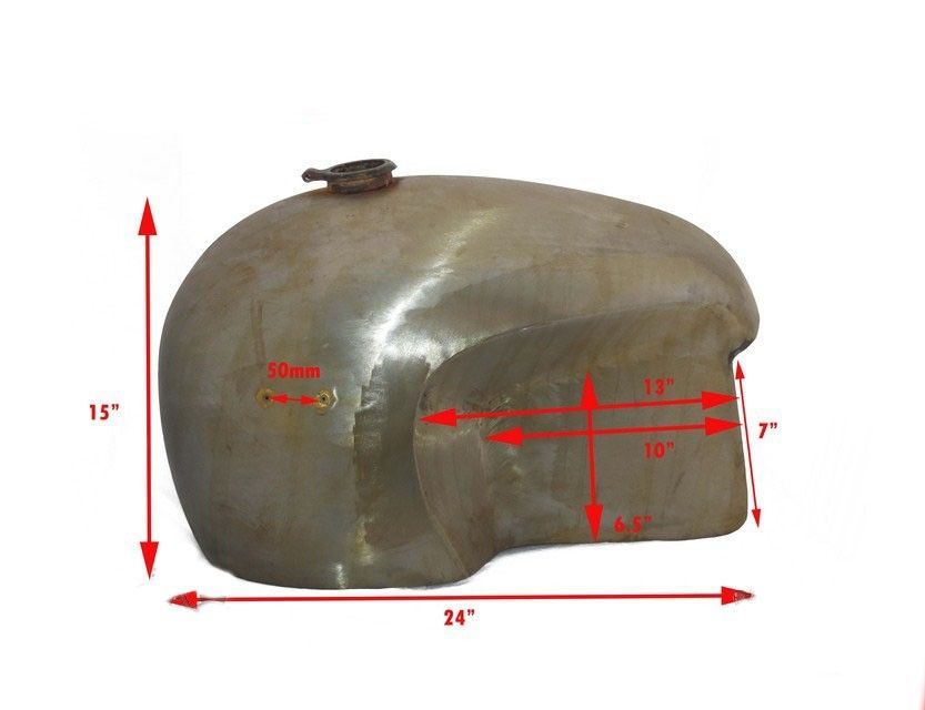 Petrol Tank 10-12 Gallon Reproduced Steel Fits BMW Hoske Heinrich
