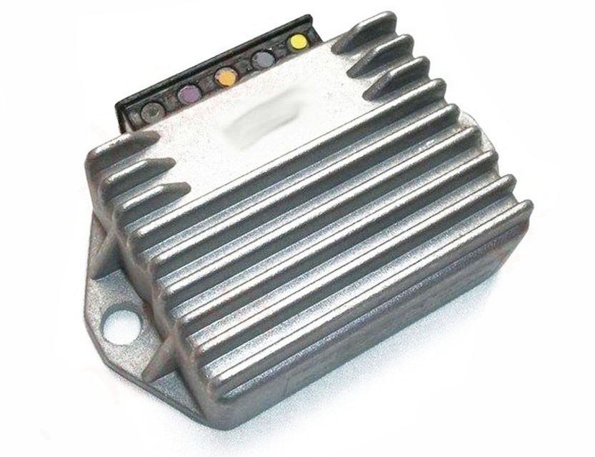 Vespa 12 Volt Regulator Rectifier Unit 5 Pin Electric Start Lml Px Pe T5