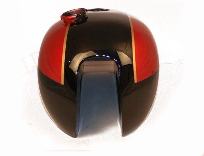 Fuel Tank Bonnie Black Red Painted Fits Triumph T140 Bonneville 73 - 78 