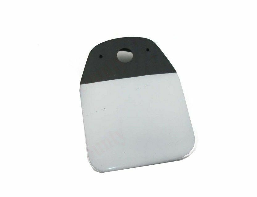 Fits Royal Enfield Early Model White Black Rear License Number Plate 