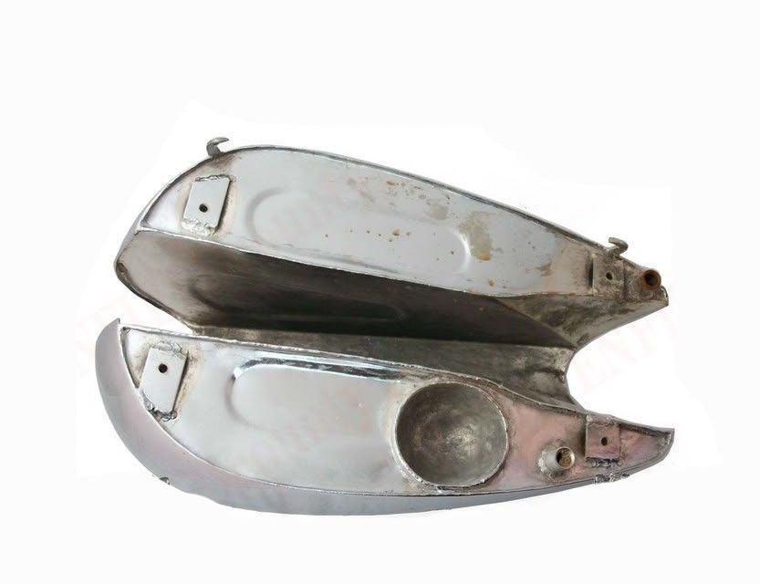 For Norton Pre War 16H Steel Chrome Plated Fuel Gas Tank With Filler Cap 