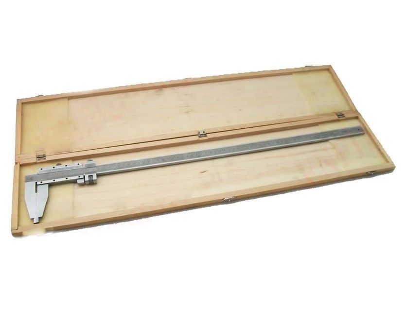 600mm 24" Hardened Stainless Steel Vernier Caliper With Wooden Box 