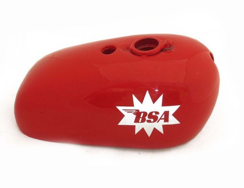 BSA A65-25PH Spitfire Hornet A65HA Red Painted Petrol Fuel Tank With Cap 