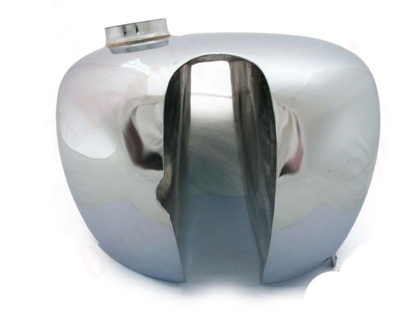 For Norton Pre War 16H Steel Chrome Plated Fuel Gas Tank With Filler Cap 