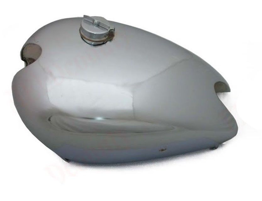 For Norton Pre War 16H Steel Chrome Plated Fuel Gas Tank With Filler Cap 
