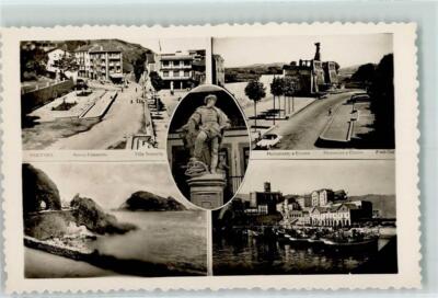 10300777 - Getaria Nuevo Ensanche Monument a Elcano Port Baskenland 1957